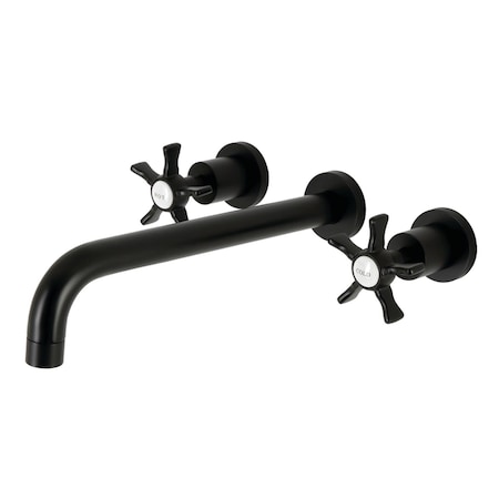 Kingston Brass KS8050NX Wall Mount Tub Faucet, Matte Black KS8050NX